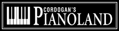 chicago pianos . com - cordogan's pianoland logo